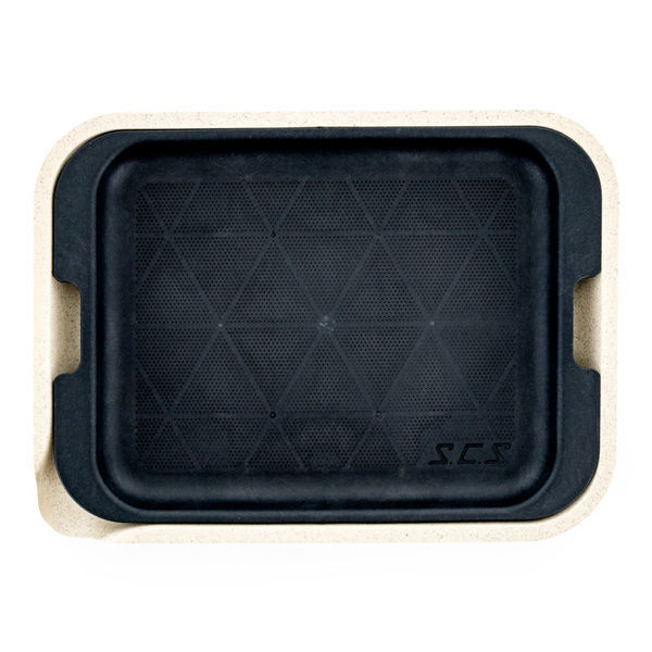 Hanf-Drehunterlagenset mit Sieb (Santa Cruz)