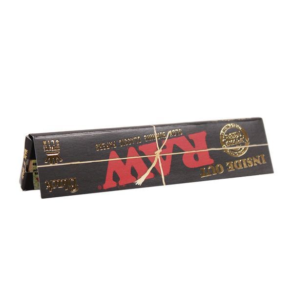 RAW 'Black' Rolling Papers King Size Slim | Inside Out