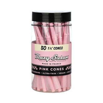 Blazy Susan 1 1/4 Pink pre-roilled cones (50pc)