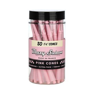 Blazy Susan 1 1/4 Pink pre-roilled cones (50pc)