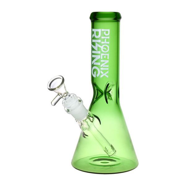 Phoenix Rising Transparent Beaker Glass Water Pipe