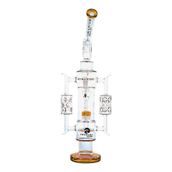Sprinkler Shower Head Recycler Bong 20'' (Tsunami Glass)