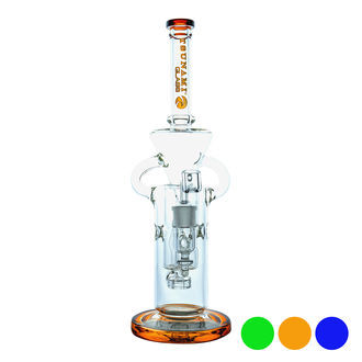 Shower Head Swiss Recycler Dab Rig 13'' (Tsunami Glass) Shower Head Swiss Recycler Dab Rig 13'' (Tsunami Glass)