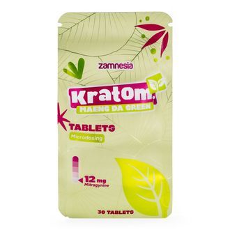 Kratom Microdosing-Tabletten - Maeng Da Green (Zamnesia)
