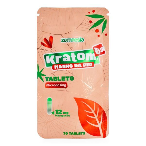 Kratom Microdosing-Tabletten - Maeng Da Red (Zamnesia)