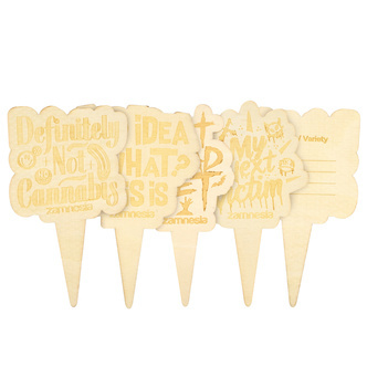 Pflanzschilder aus Holz (Zamnesia)