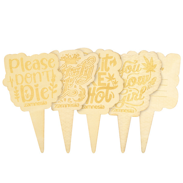 Pflanzschilder aus Holz (Zamnesia)