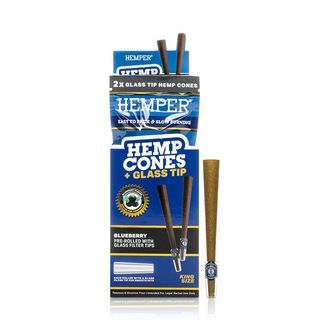 King Size Cones + Glas-Tips 2STK (Hemper)