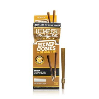 King Size Cones + Glas-Tips 2STK (Hemper)