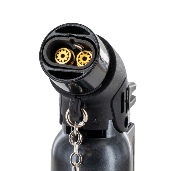 Metall-Feuerzeug mit Doppel-Flamme