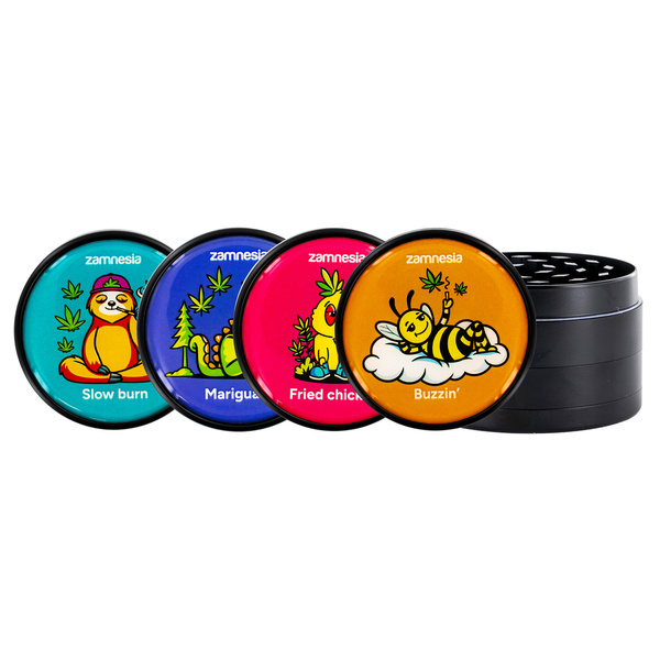 Puff Pals Metall-Grinder-Kollektion (Zamnesia) - 4-teilig Ø63mm