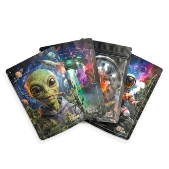 Cosmic Flower Power Z-Lock Stash-Beutel (Gro&szlig;)