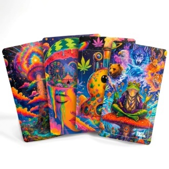 Psychedelic Dreams Z-Lock Stash-Beutel (Extra Gro&szlig;)