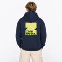 Hoodie navy - yellow logo Zamnesia