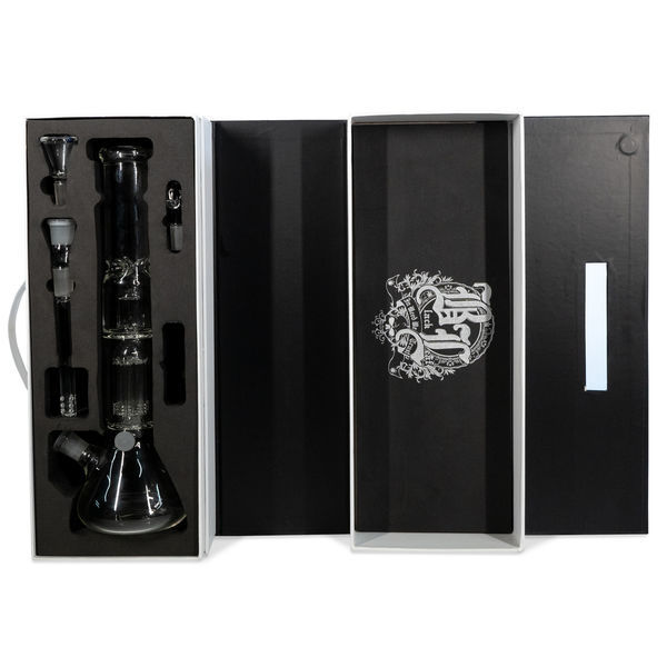 Glas-Bong Für Kräuter Und Öl Black Leaf