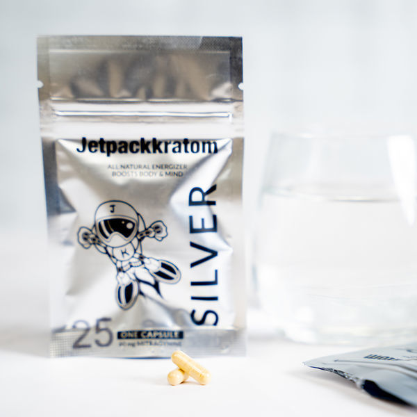  Jetpackkratom SILVER 60 mg Extrakt - Kapseln