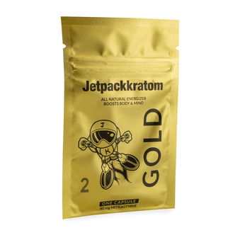 Jetpackkratom GOLD 80 mg Extrakt - Kapseln