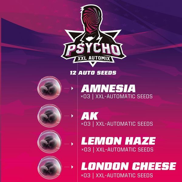 Psycho XXL Auto MIX (BSF Seeds) feminisiert