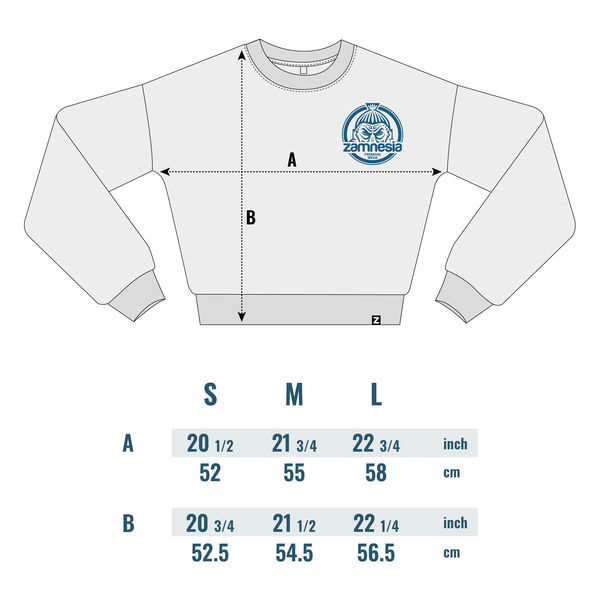 Zamnesia Crop-Top-Pullover | Damen