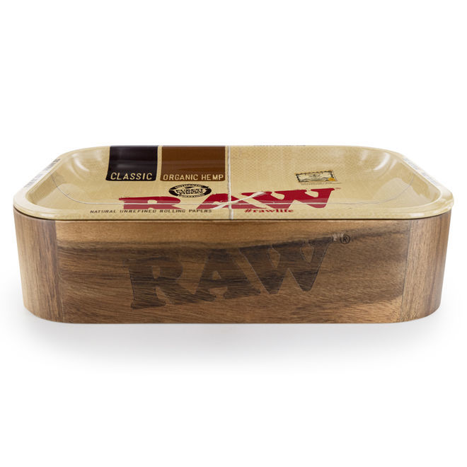 Vorratsbox aus Holz mit Tablett als Deckel | RAW
