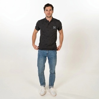 Poloshirt mit Zamnesia-Logo | Grau