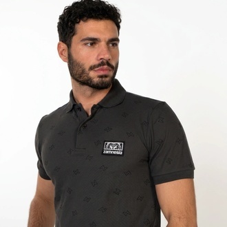 Poloshirt mit Zamnesia-Logo | Grau