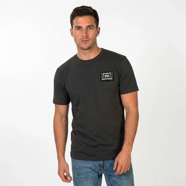 Zamnesia Icon T-Shirt mit Grafik | Grau