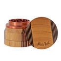 Grinder aus Aluminium/Holz (Black Leaf)