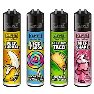 Feuerzeug Porn Slogan (Clipper)