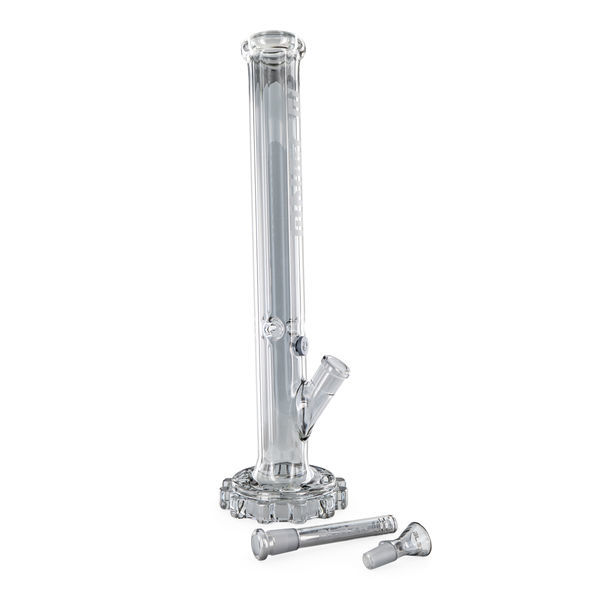 Glas-Eisbong Gear Grey mit Metalleffekt (Blaze Glass)