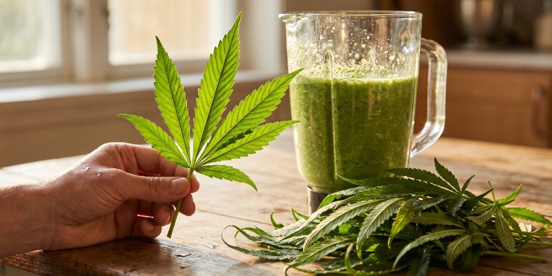 Rohes Cannabis essen