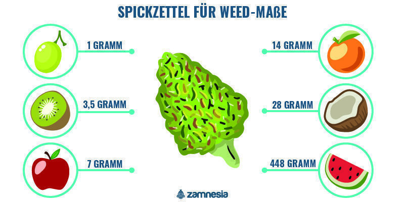 Spickzettel Für Weed-Maße Spickzettel Für Weed-Maße