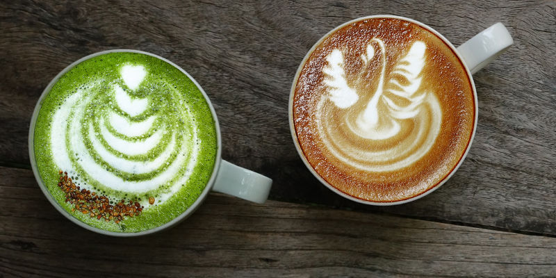 Matcha Vs. Kaffee Matcha vs. Kaffee