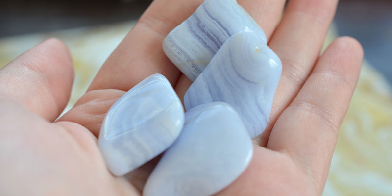 Fische – Blauer Spitzenachat