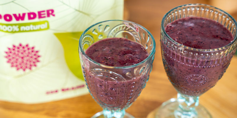 Blauer Kratom-Smoothie