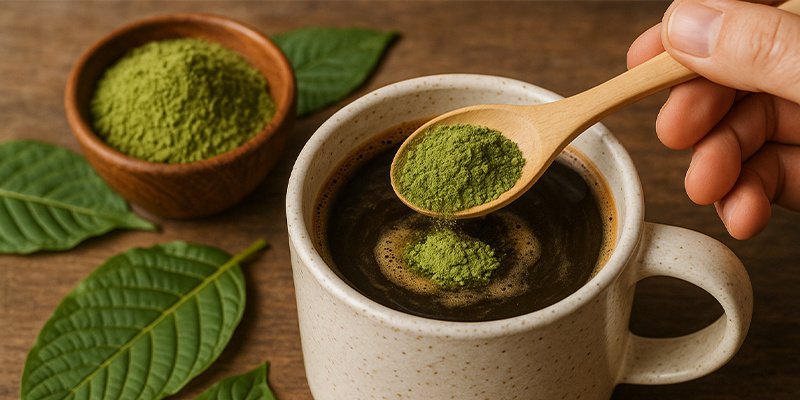 Kratom mit Kaffee kombinieren: Ein sinnvoller Mix?