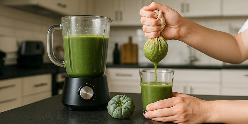 Peyote-Saft aus dem Mixer