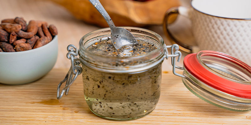 4. Lass Die Mischung 10–15 Minuten Ziehen 4. Lass Die Mischung 10–15 Minuten Ziehen