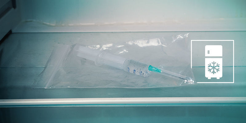 Wie lagert man eine Sporenspritze?