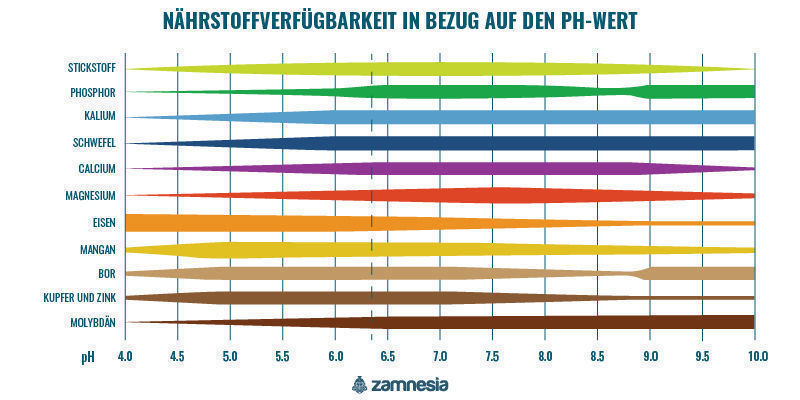 Nährstoffverfügbarkeit In Bezug Auf Den pH-Wert Nährstoffverfügbarkeit in Bezug auf den pH-Wert