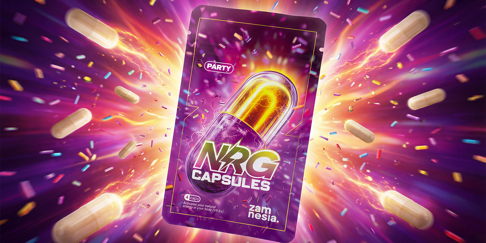 Zamnesia NRG – Natural Party Capsules mit Pflanzenextrakten Zamnesia NRG – Natural Party Capsules mit Pflanzenextrakten