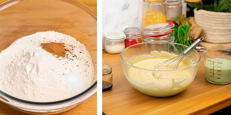 Trockene Zutaten kombinieren Trockene Zutaten kombinieren