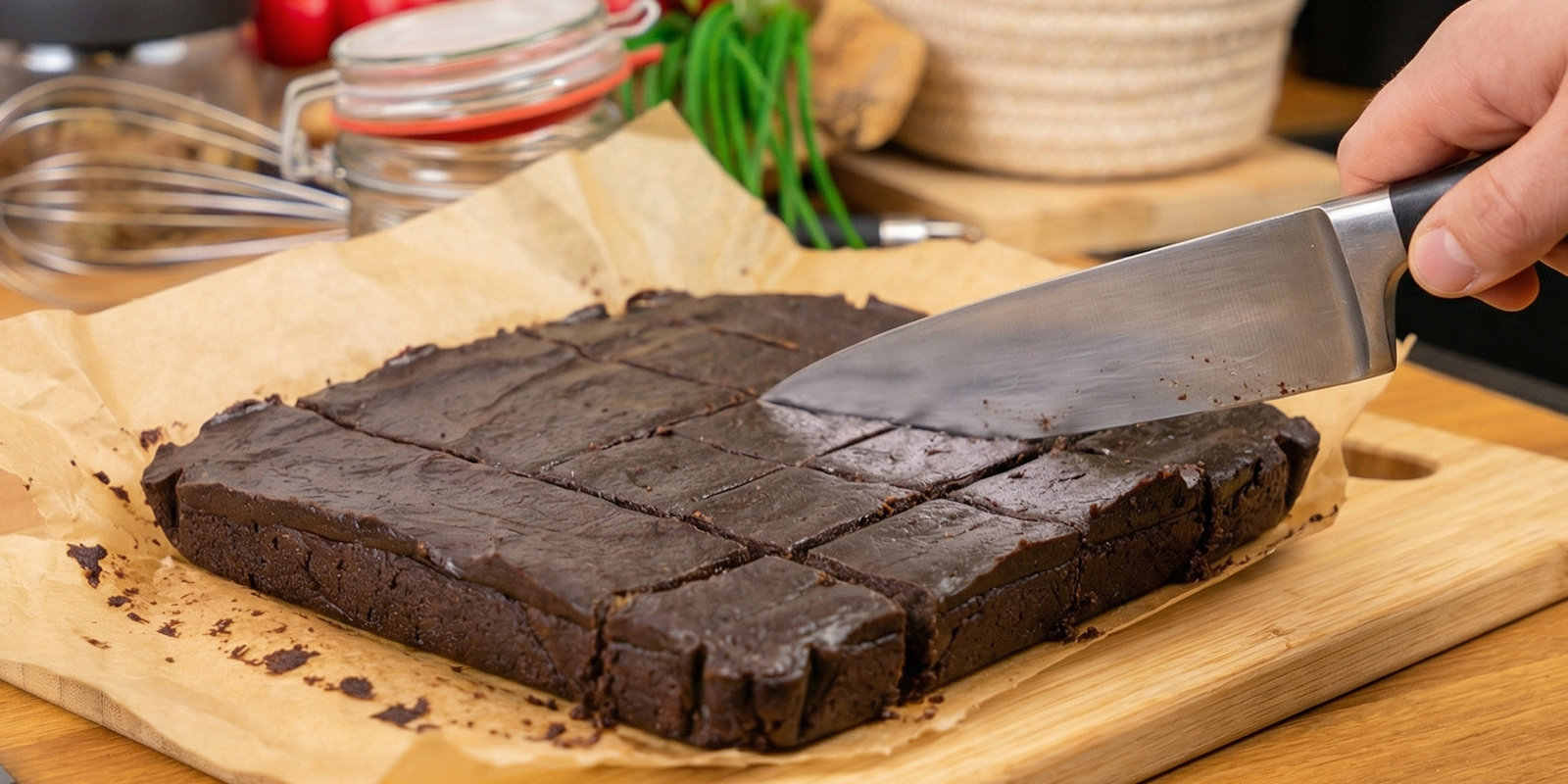 Schneiden und servieren