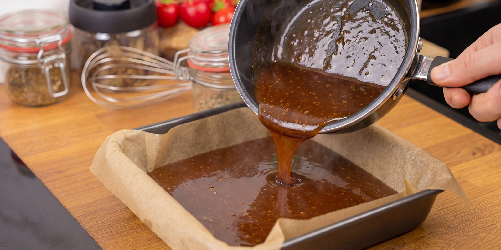 Eingießen und abkühlen lassen