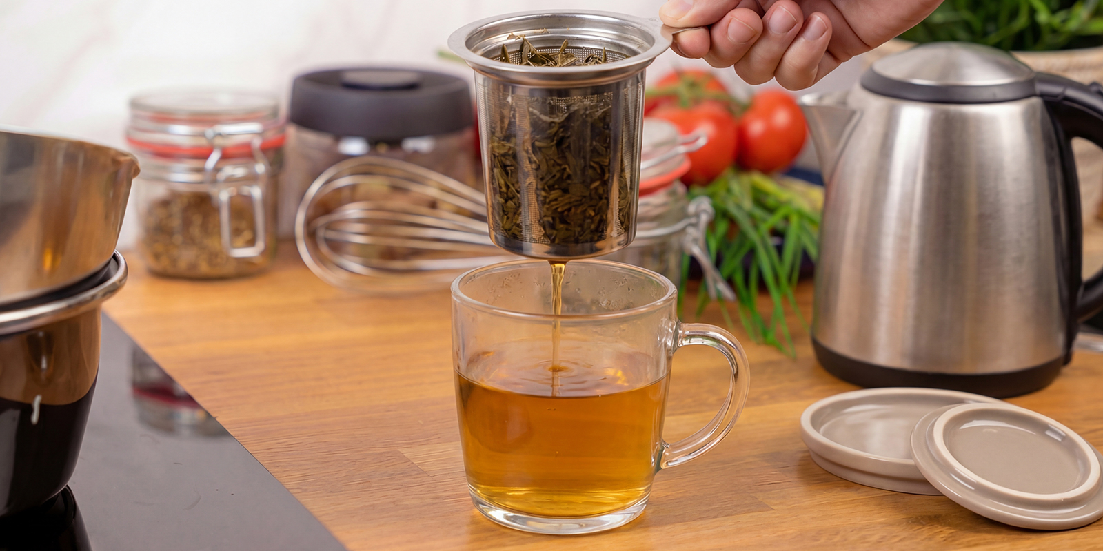 Abseihen und servieren