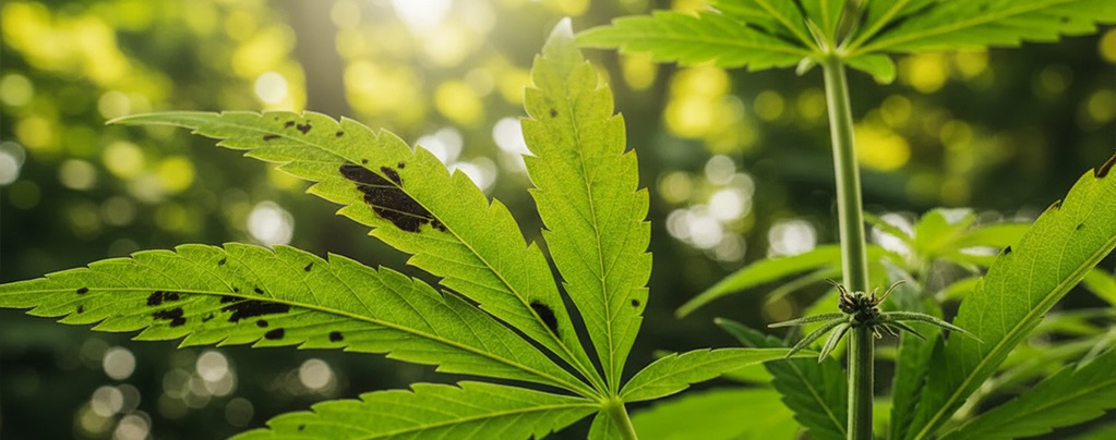 Was schwarze Flecken auf Cannabisblättern bedeuten und wie man sie behandelt